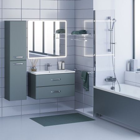 Тумба под раковину Uperwood Foster 291020523 90х50 подвесная цвет серый