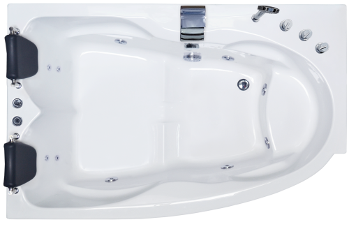 Ванна гидромассажная Royal Bath SHAKESPEARE RB652100CM-L 170х110 пристенная угловая асимметричная