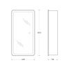 Зеркало-шкаф BelBagno Marino SPC-MAR-400/800-1A-LED-TCH 40х80 подвесной цвет белый