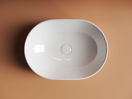 Раковина из сантехнического фарфора Ceramica Nova ELEMENT CN6019 50х40 накладная цвет белый