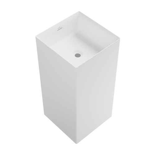 Раковина акриловая Wellsee Pure BY Wellsee 230712000 40х40 напольная цвет белый матовый без отверстий под смеситель - фото 2