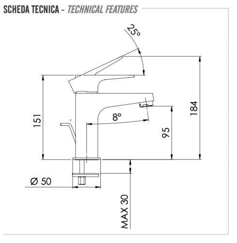 Смеситель Remer Winner W10 на раковину хром - фото 2