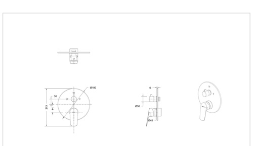 Смеситель для душа Bravat Rhein PB8429564CP-3-ENG встраиваемый в стену хром - фото 2