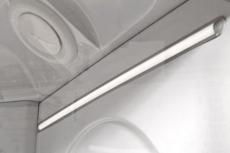 Душевая кабина AvaCan L608LED 80х80 четверть круга с крышей ориентация универсальная