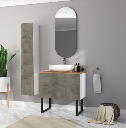 Зеркало с подсветкой 1MarKa Lola У85580 50х110 подвесное