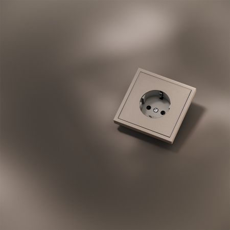 Накладка для розетки с заземлением VOLTUM S70 METAL VLSM000610