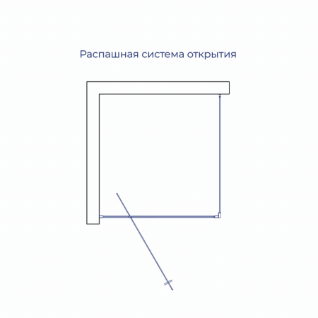 Душевой уголок RGW Passage (Пассаж) 41083500-011 100х100 стекло прозрачное профиль хром без поддона