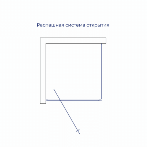 Душевой уголок RGW Passage (Пассаж) 41083500-011 100х100 стекло прозрачное профиль хром без поддона - фото 3