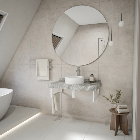 Столешница Teymi Helmi T150209 90х50 подвесная цвет серый