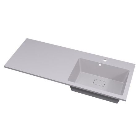 Раковина из искусственного камня Uperwood Cosmos Quartz RCosmos120RJ 120х50 над стиральной машиной цвет белый