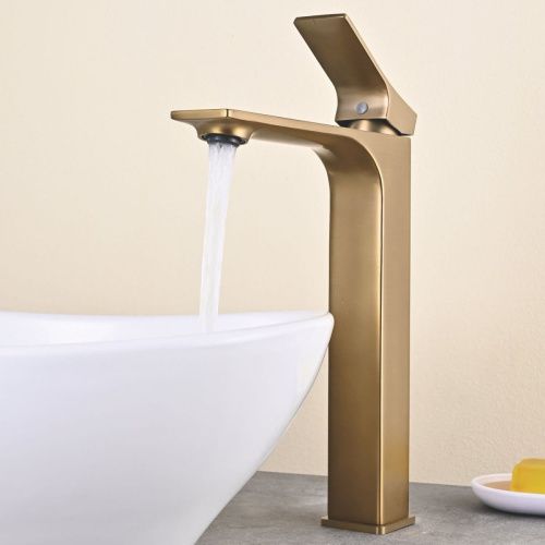 Смеситель для раковины Shevanik S6111G на столешницу золото - фото 4