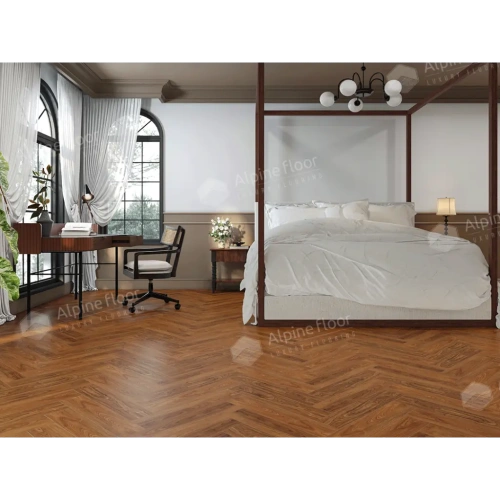 SPC ламинат Alpine Floor Nut ECO 22-5 MC Нойер толщина 0.4 см 43 класс 600х125 - фото 2