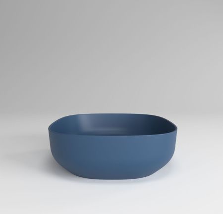 Раковина из искусственного камня Plumberia Selection Veloma VELOMA OVAL BDT 50х40 накладная цвет синий