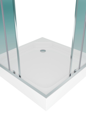 Душевой уголок Teymi Helmi T00603 90х90 стекло прозрачное профиль хром с поддоном
