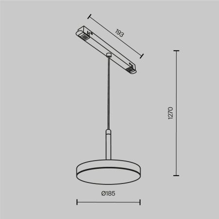 Светильник трековый Maytoni Technical Plato TR123-2-15W3K-B