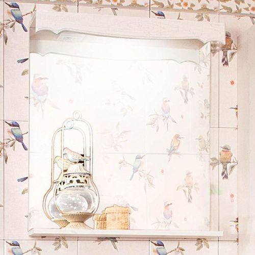 Зеркало с подсветкой Бриклаер 4627125413605 65х70 цвет бежевый - фото 4