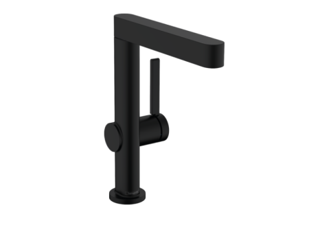Смеситель Hansgrohe Finoris 76060670 на раковину/столешницу черный матовый без термостата