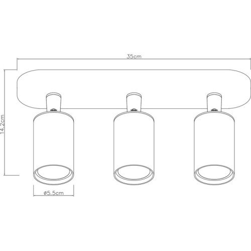 Спот Arte Lamp Aquarius (Акуариус) A3226PL-3WH - фото 3