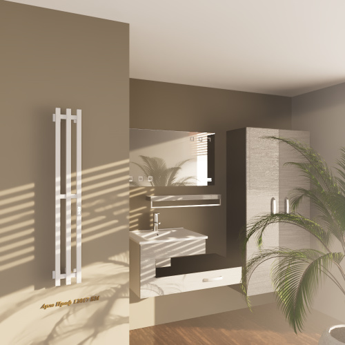 Полотенцесушитель Altasan АргоПроф АргоПроф12017БМ подвесной 17х121 электрический белый матовый - фото 2