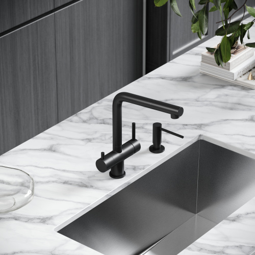 Смеситель для кухни Sancos Spin SC4015MB на мойку черный матовый - фото 2