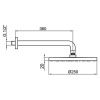 Верхний душ Webert Comfort AC0398560METAL черный