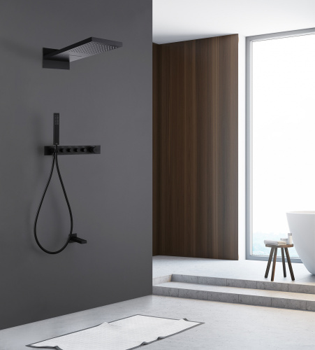 Душевая система ABBER AF8753B встраиваемая в стену с термостатом - фото 2