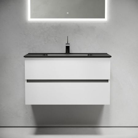 Тумба под раковину Sancos Urban UR90W 90х50 подвесная цвет белый