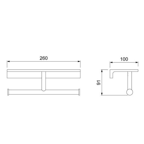 Бумагодержатель Timo Selene 12045/03 - фото 3