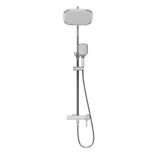Душевая стойка Grossman Alba 500.K35.06.100/000 настенная цвет хром/белый - фото 2