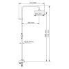 Душевая стойка Wasserkraft Exter 1600 A040 настенная цвет бронза
