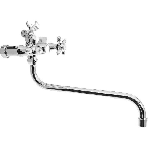 Cмеситель для ванны и душа Haiba HB2227-2 настенный хром - фото 2