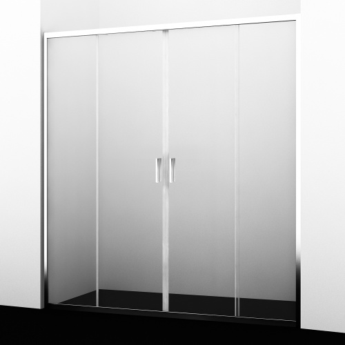 Душевая дверь WasserKRAFT Lippe 45S 45S08 150x190 стекло прозрачное 6 мм - фото 3