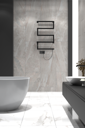 Полотенцесушитель Indigo Sparta DGS80-50BRRt 50х83 электрический черный муар - фото 4