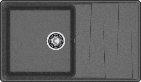 Кухонная мойка Granfest Level LV-860L графит 86х50 цвет графит поверхность матовая