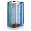 Душевая кабина AvaCan EM1511RNLED+GM 110х80 асимметричная без крыши ориентация правая