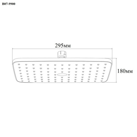 Верхний душ Bond Cube B07-9900 хром глянцевый