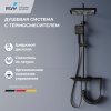 Душевая стойка RGW Shower Panels (Шоувер панелс) 51140135-04 настенная цвет черный с термостатом
