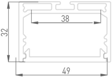 Алюминиевый профиль Designled LS 00-00010367
