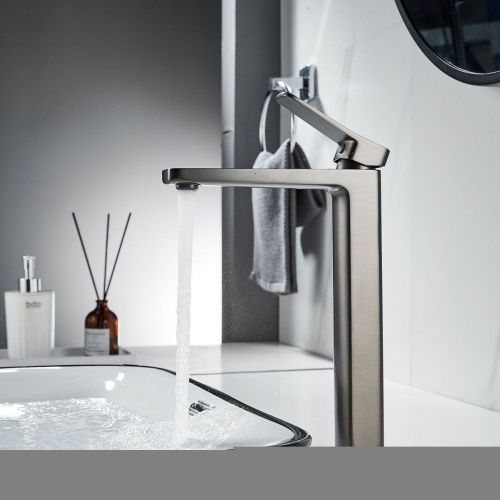 Смеситель для раковины Shevanik S9911T на столешницу оружейная сталь - фото 4