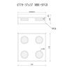 Люстра потолочная iLedex Link (Линк) 4778-37x37 MBK+SGD