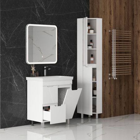 Шкаф-пенал Onika Айленд 403082 40х190 напольный цвет белый