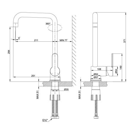 Смеситель для кухни LeMark Expert LM5073S на мойку
