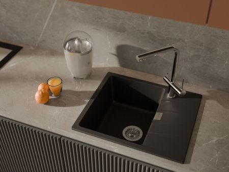 Кухонная мойка Rivelato RAUM RM-58 antracite 60х50 цвет черный