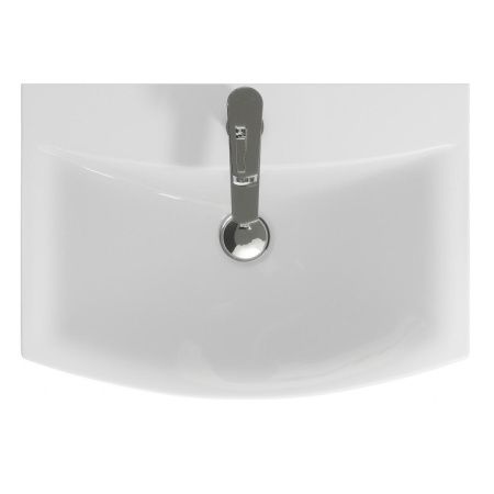 Раковина из сантехнического фарфора Onika Carina UM-CAR60/1 60х40 накладная цвет белый 1 отверстие под смеситель