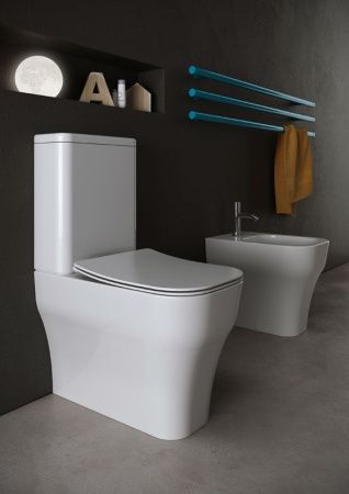 Чаша унитаза напольная Olympia Sinthesis Eco SYN1303R01 цвет белый без сиденья и без бачка безободковая