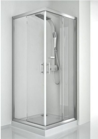 Душевой уголок Aquanet Alfa NAA1142 100х100 стекло прозрачное профиль хром глянцевый без поддона