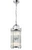 Светильник подвесной Crystal Lux Tadeo (Тадео) TADEO SP4 D200 CHROME/TRANSPARENTE