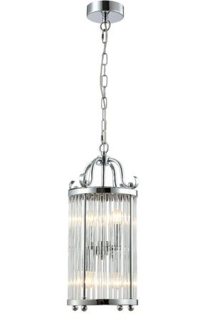Светильник подвесной Crystal Lux Tadeo (Тадео) TADEO SP4 D200 CHROME/TRANSPARENTE