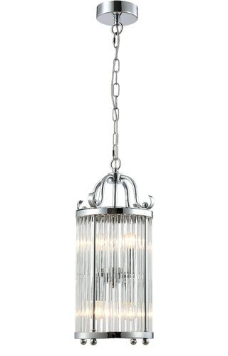 Светильник подвесной Crystal Lux Tadeo (Тадео) TADEO SP4 D200 CHROME/TRANSPARENTE - фото 2