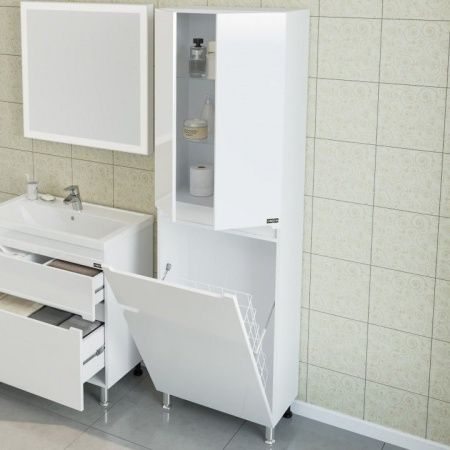 Шкаф-пенал СанТа Лондон 524006 60х190 напольный цвет белый